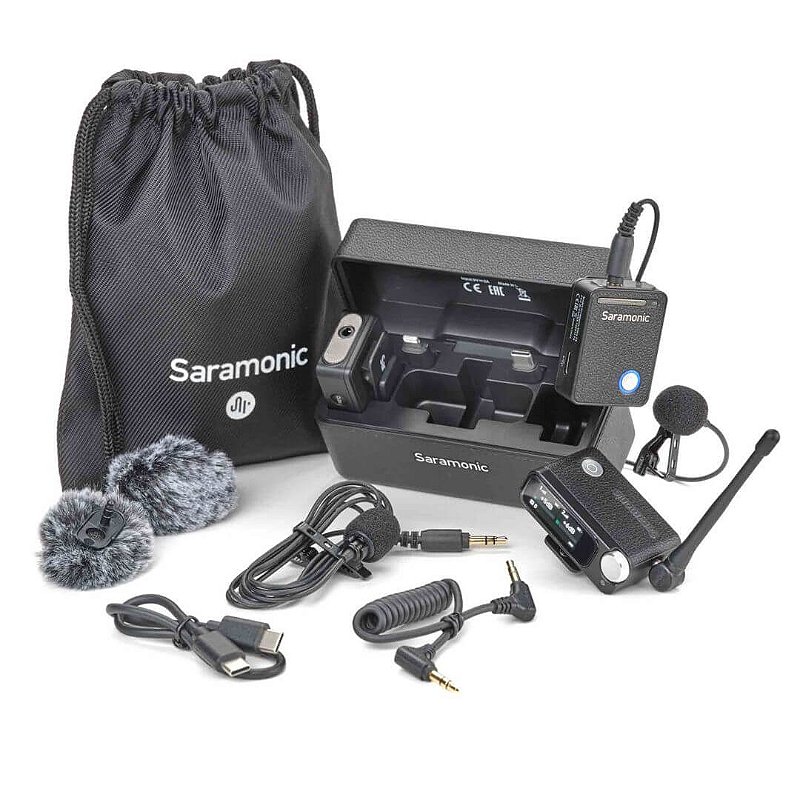 Saramonic Ultra — microfone lapela sem fio duplo